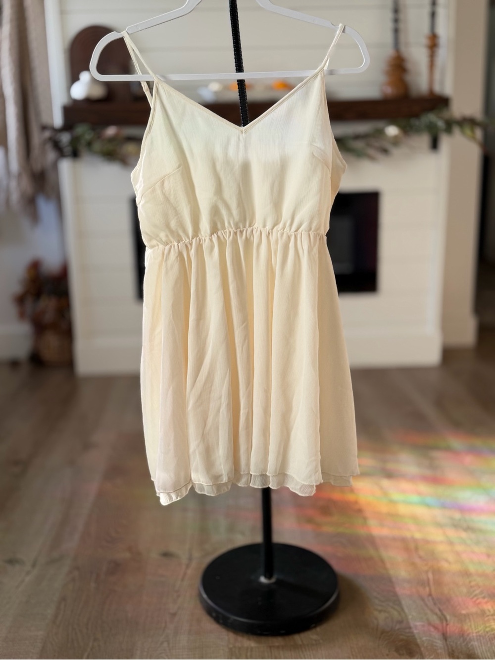 Altar'd State Cream Ruffle Mini Dress - Picture 3 of 4